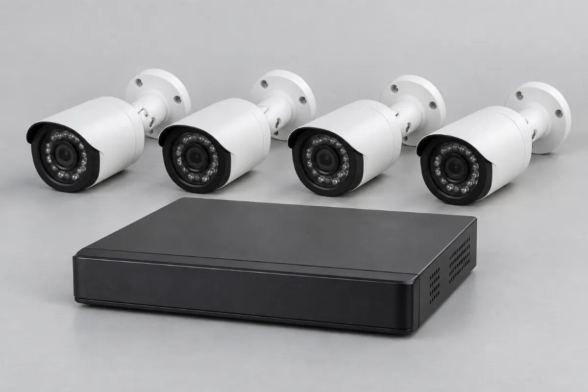 Imagen demostrativa: Kit de cámaras CCTV